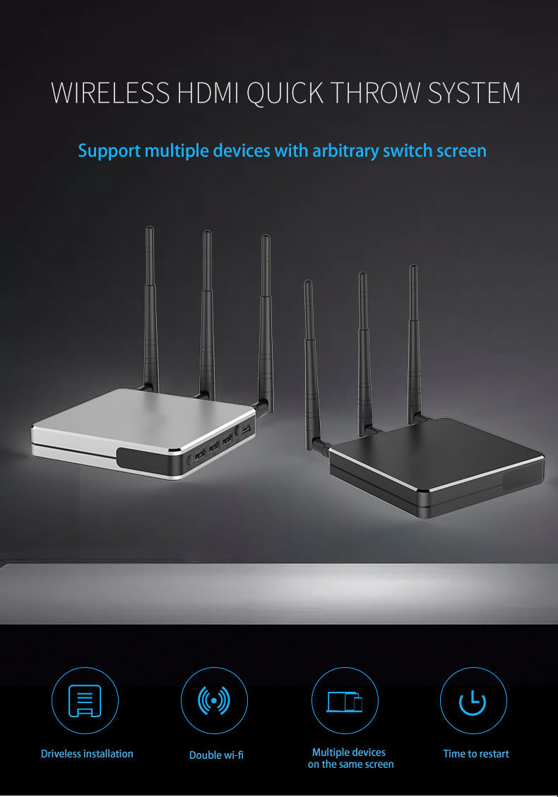 5G WiFi HDMI Display 12V Powerful Long Range Signal Transmit Support Android