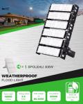 300W Equivalent 39000LM Super Bright LED Arena Lights Corded Electric IP66
