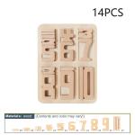Number Building Blocks Wooden Math Digital Toys Baby Balance Block Jenga Toy