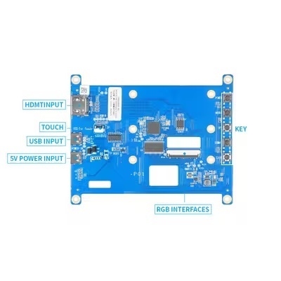 5 Inch HDMI Driver Board 40 Pin RGB Controller Board With Type C 5V Power Input Display Driver