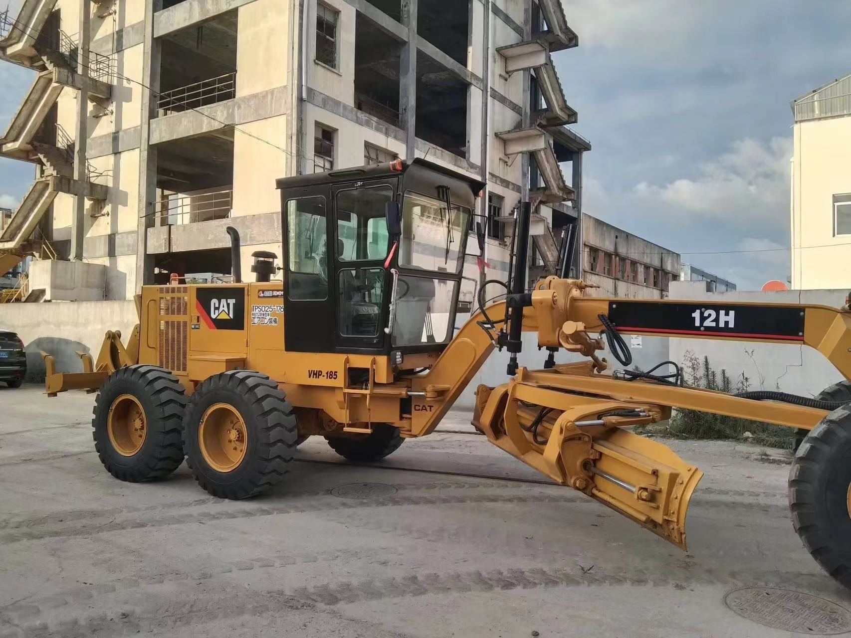 Original Engine 12H Used CAT Motor Grader For Road Construction Mining