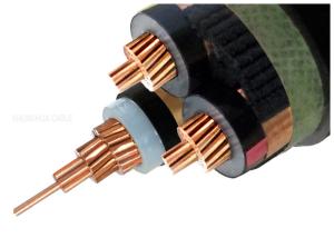 China 3.6/6kV Three Core Copper XLPE Insulated Power cable Electrical cable wholesale