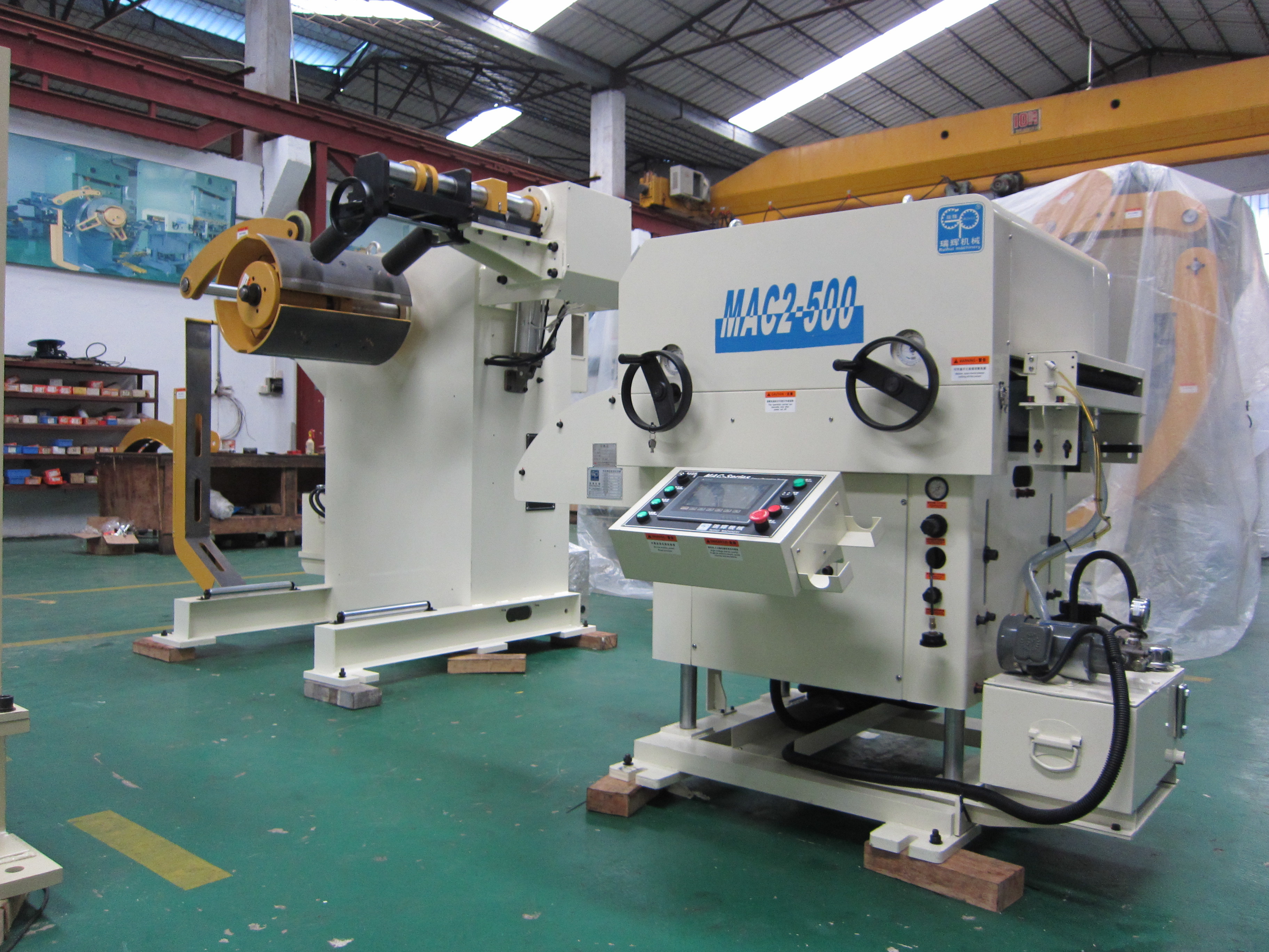 Low Voltage 60D 1200mm Dia Coil Feeder Straightener