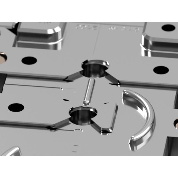 OEM / ODM : Precision Injection Molding & Transparent earphone charging box left bracket (1*4) No.24199