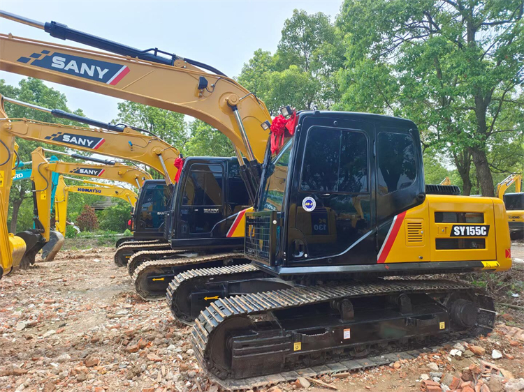 15ton SANY155C Excavator with ORIGINAL Hydraulic Pump and Cylinder Made in 2023 Model