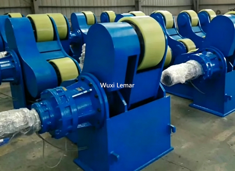 10 Ton Self Aligning Storage Tank Turning Rolls VFD Welding Rotator for Stainless Steel Tank