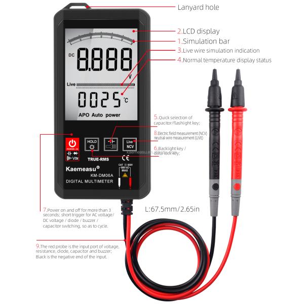 OEM ODM Big Screen Smart Multimeter Electrician Bench Multimeter Oscilloscope Multimers Clamp Meters Digital Multimeter