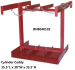 Steel Compressed Gas Cylinder Stands , Gas Tank Storage Rack 7 To 9.5" Diameter