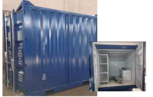 China 10 Tonne Galvanized Steel Offshore Container 10ft Half Height wholesale