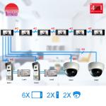 CE/FCC approved waterproof home security wired video door phone system for villa
