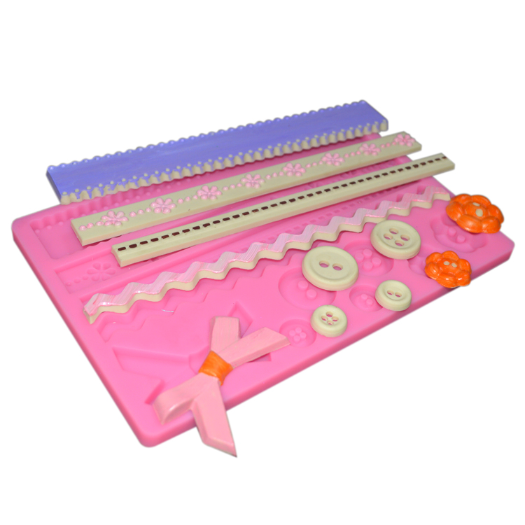 Cupcake Silicone Baking Utensils Diy Fondant Lace Moulds For Cake Decorating