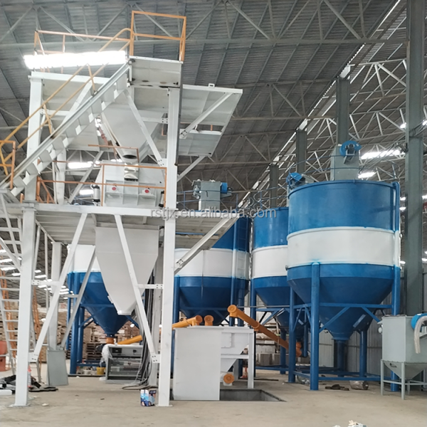 New Small Automatic Ceramic Mortar Mixing Packaging Machine for Dry Mortar Production Line 1-10T/h