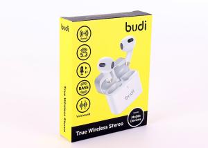 China Wireless Earphone Packaging Box , Paper Ture Two Tuck End Box 300g C1S wholesale