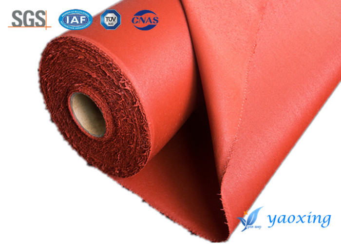 Fireproof Twill Woven 0.42mm Silicone Coated Fiberglass Cloth