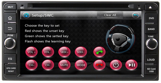 Ouchuangbo Wholesale Car GPS DVD Player for Toyota Fortuner /Avanza /Terios Auto Radio BT USB RDS OCB-6957A