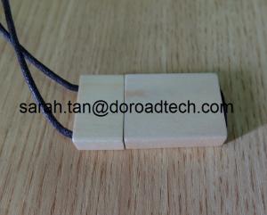 China Wooden USB Flash Drives, Wood USB Memory Sticks, USB Pen Drive with String wholesale