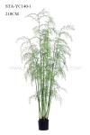 Multi Stems Artificial Hanging Fern Plants 360 Degree Viewing UV Resistance