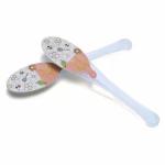 Biodegradable Honey Plastic Spoon 3g 130*27*12.7mm with aluminium foil seal