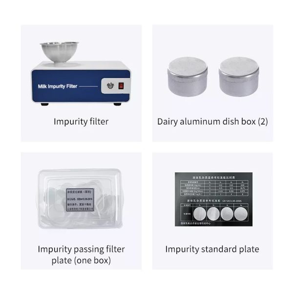 Hyz Milk Impurity Filter Low Noise Portable Dairy Impurity High Efficiency Filtration Instrument
