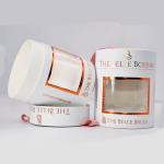 Gold Stamping Cardboard Paper Tube Custom Cosmetic Boxes With Window