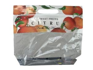 China Customized Food Packaging Stand Up Zipper Bag For Fruit With Punch Hole wholesale