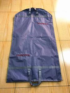 China Luxury Fold Up Garment Bag  200D Polyester Embroider Webbing Handled wholesale