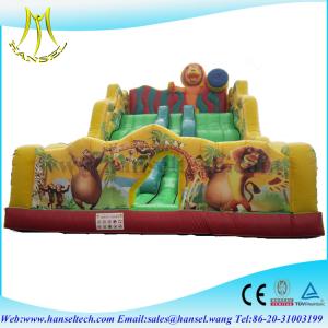 China Hansel Factory price 0.55mm PVC giant slide inflatable ,inflatable slide for sale wholesale