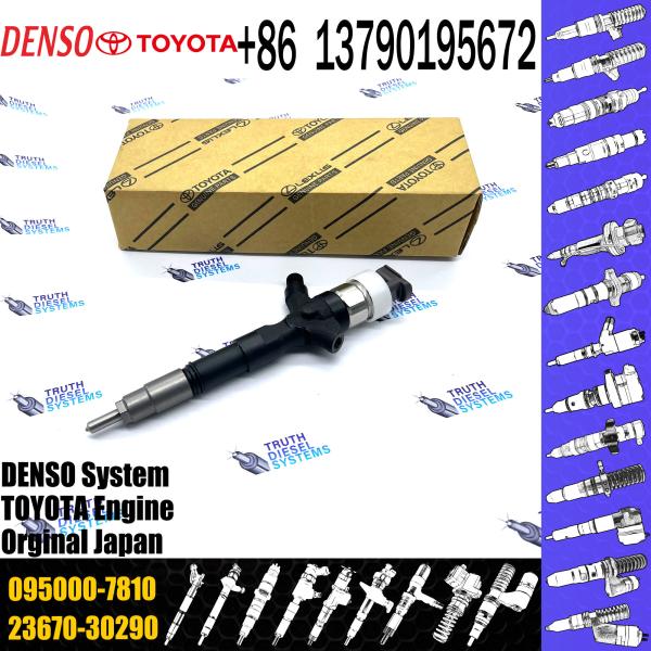 Diesel Fuel Common Rail Injector Assembly 23670-30120 095000-7810 For Toyota