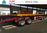10 Meter 4 Axle Truck Drawbar Trailers , Pull Trailers America Type Mechanical