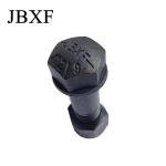 Excavator Black Oxide Hexagonal Track Bolt Carbon Steel Torque Strength Min.
