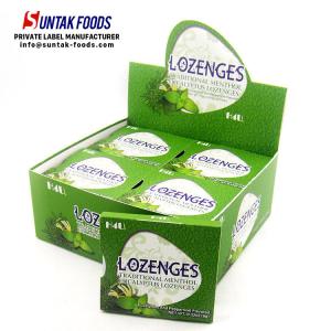 China Naturally Breath Fresh Sugar Free Lozenges Eucalyptus Flavored With Blister Pack wholesale
