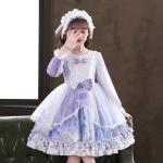 Spring Children's Clothing Girls Lolita Princess Dress Children's Lace Puffy