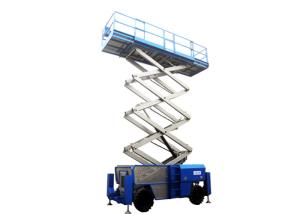 China 12M JHC Mechanical Scissor Lift Machine , Personnel Scissor Lift Cost Effective wholesale