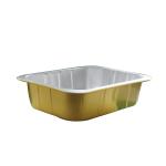 Golden Aluminum Foil Container Household Carbon Baked Strip Packaging Box for
