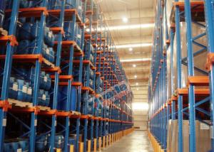 China Wine / Tobacco Carton Storage Rack 10 Pallet Deep , Heavy Duty Pallet Racks Drive In wholesale