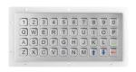 IP67 40Keys Alphanumeric Stainless Steel Keypad Top Panel Mount Outdoor