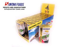 China Xylitol Mint Sour Fruit Lemon Flavored Candy Sugar Free With Embossed Logo wholesale