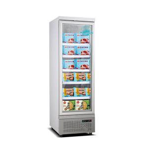 China Fan Cooling Single Door Display Freezer , Auto Defrost Upright Freezer wholesale