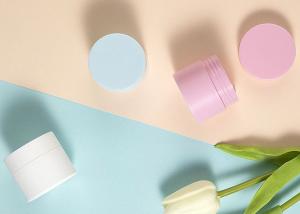 China Customize Logo 30g Double Wall PP Plastic Cream Jar White Black Pink Blue wholesale