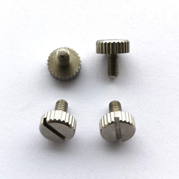 M2.5X6 Stainless M2.5X6 Steel Slotted Knurled Thumb Screw M2.5X6 Stainless Steel Machine Screws knurled head passivated