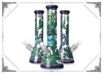 13.5 Beaker Bong ET Art 9mm Glass Smoking Water Pipe 14.4mm Joint