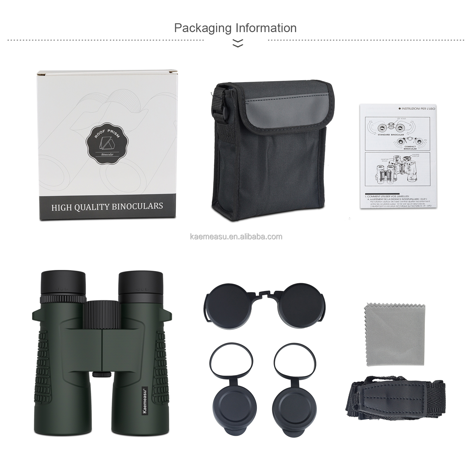 C 8X HD Monocular Telescope for Outdoor Hunting Hiking Bird Watching Sports Travel Use 8X42 Monocular