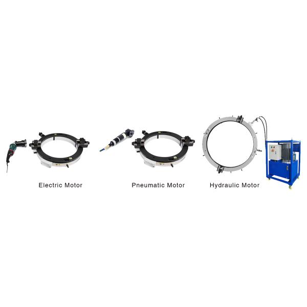 Split Frame Pipe Cutting Machine with 660–830 mm Working Range, Cold Cutting Technology, and Multiple Drive Options