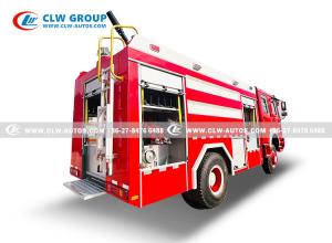 China HOWO 4x4 Fire Brigade Truck With 4000 - 6000L Water Foam High Pressure Water Sprinkler wholesale
