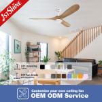 60 Inch Ceiling Fan With Wooden Blade And Dimmable Light Bldc Motor Energy