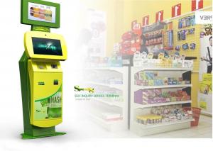 China Wireless Card Printer And Card Dispenser Self Service Kiosk For Ticketing / Card Printing wholesale