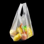 Vest Shopping Degradable Plastic Bag, White Colour, HDPE Material