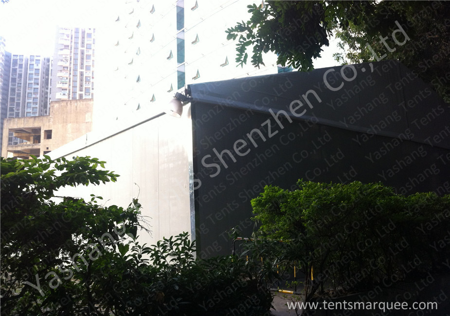 Frame Outdoor Event Tent , event canopy tent Transparent Glass and Hard Sandwich Wall