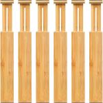 Custom Designs Adjustable Bamboo Wood Drawer Dividers for Personalized