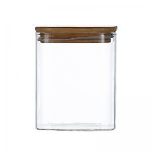 China 1000ml Airtight Borosilicate Glass Food Storage Jars on sale